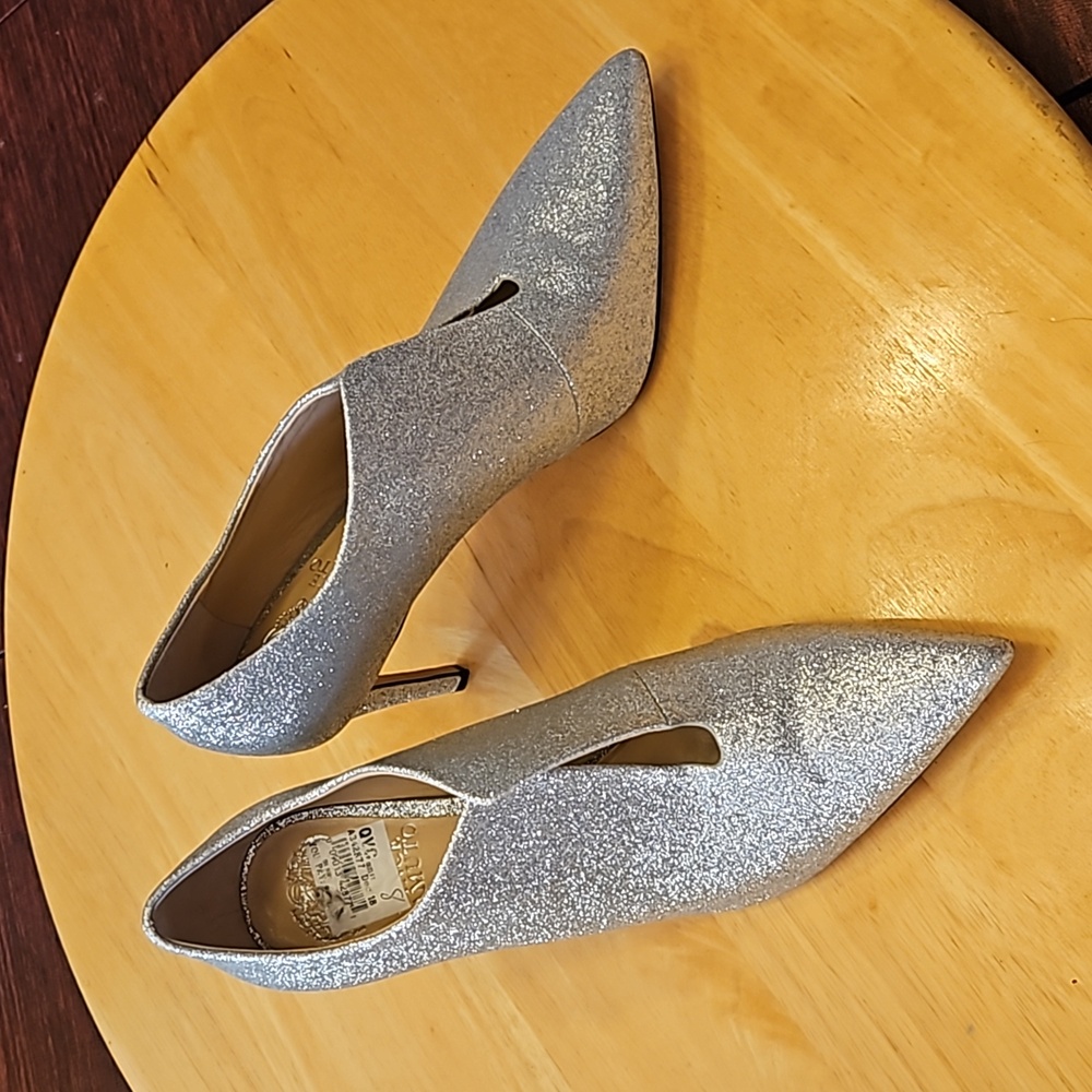 Vince Camuto Silver Metsaya Pumps/Booties size 8.5